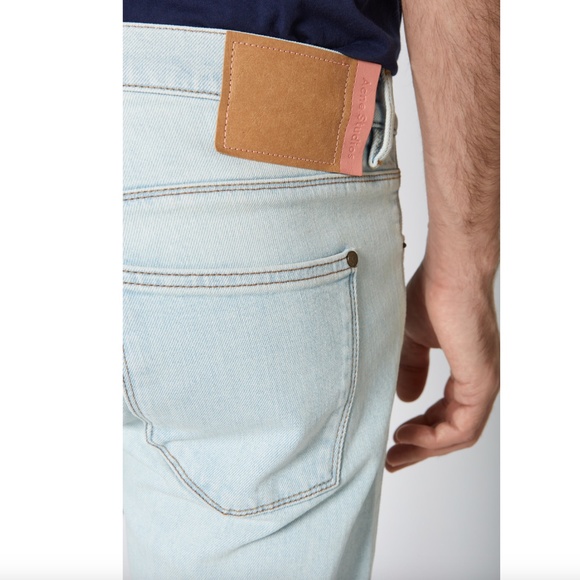 Acne Studios Max Slim Fit Jeans in Light Blue - Picture 4 of 9